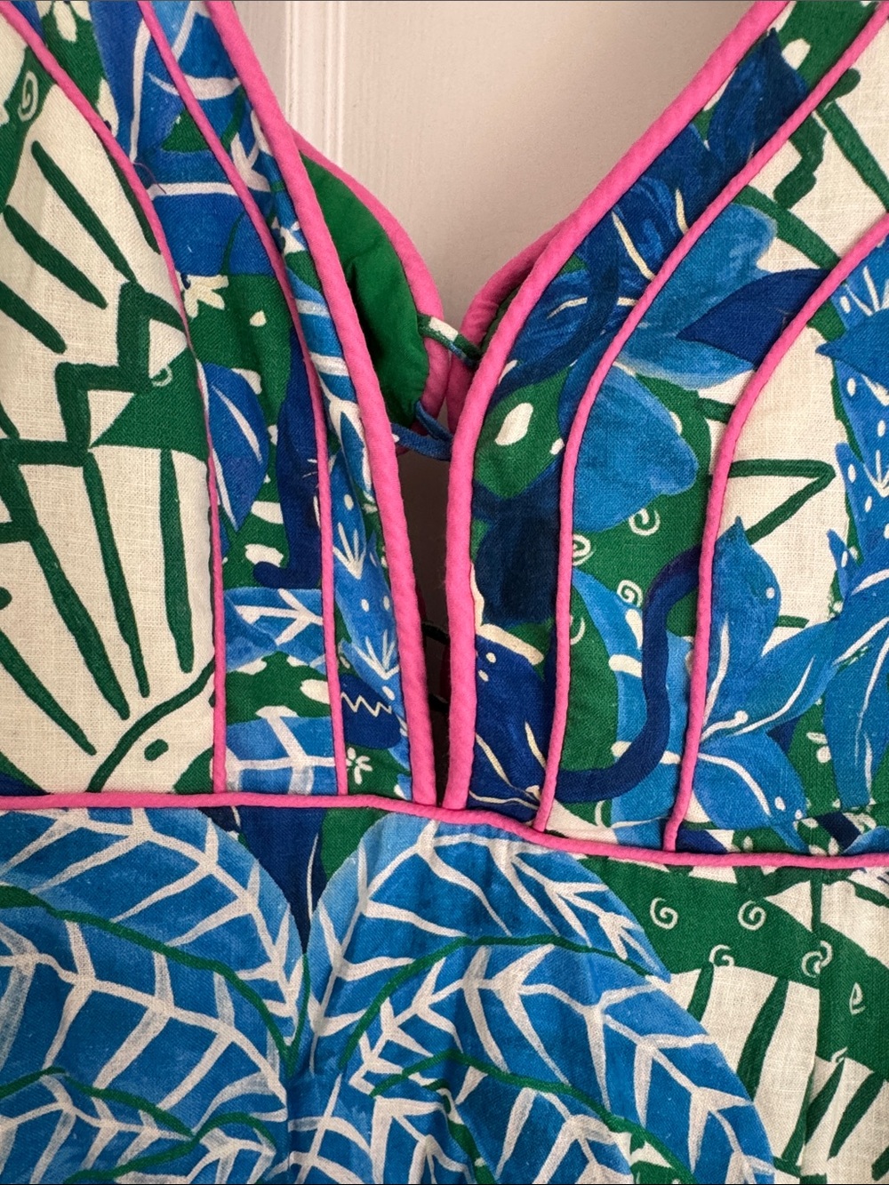 FARM Rio Jungle Panther Green & Blue Print Dress - Picture 4 of 6